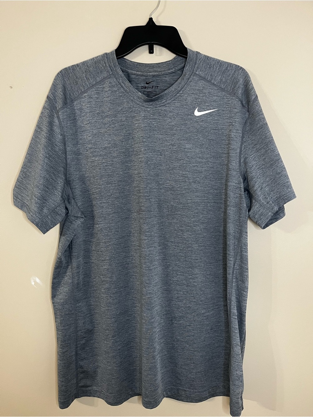 Nike Men’s Heather Grey Dri-FIT Short Sleeve Tee